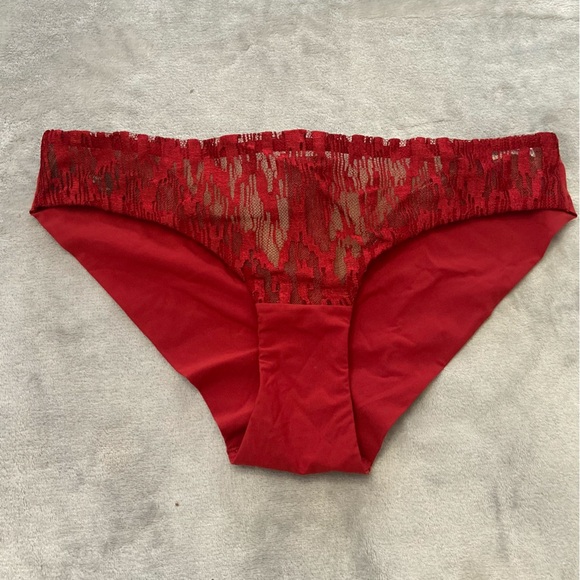 New! Livy Red Sheer Lace Front Storm Brief Panty 4262 - Picture 2 of 7